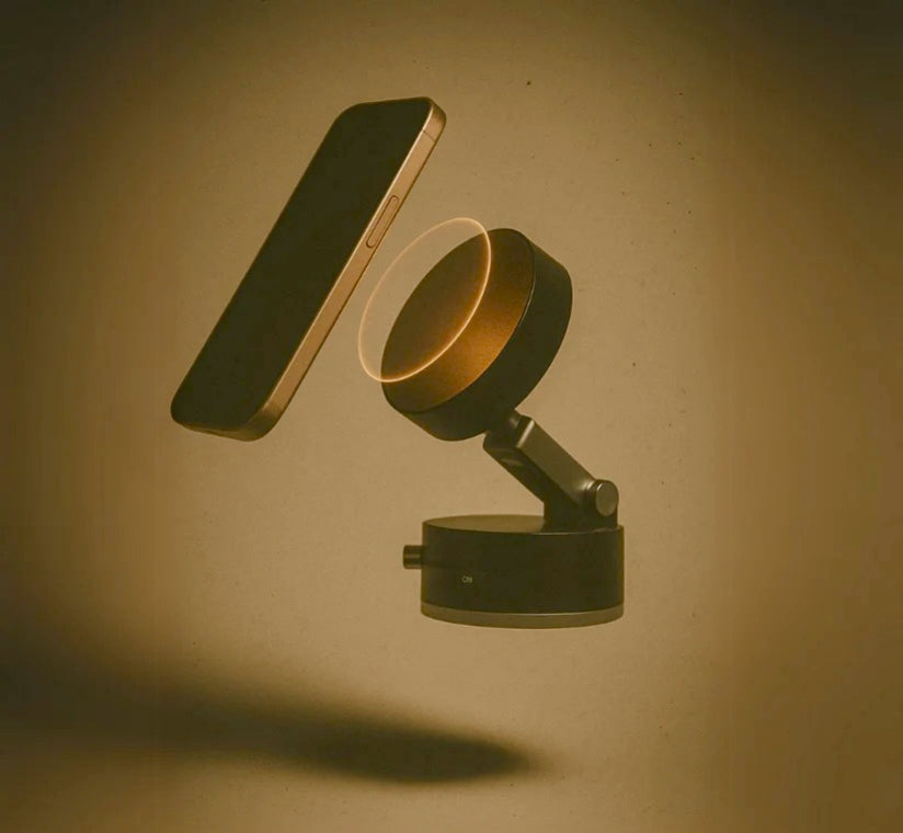 Magnetic Foldable Car Phone Holder – Hands-Free Suction Mount